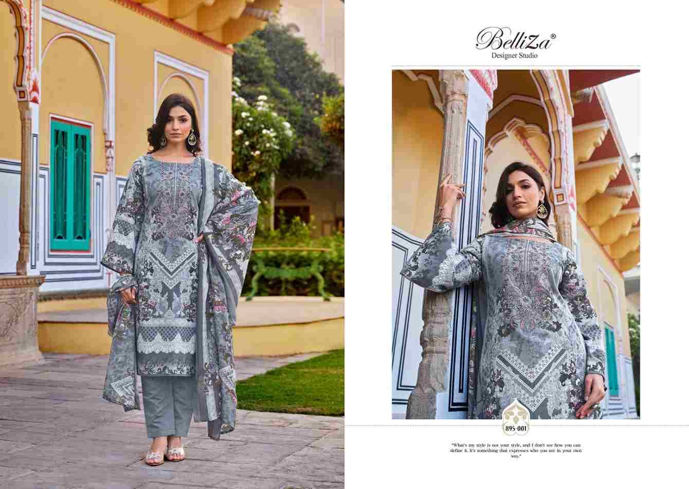 Naira Vol-42 By Belliza 895-001 To 895-008 Series Beautiful Festive Suits Stylish Fancy Colorful Casual Wear & Ethnic Wear Pure Cotton Print Dresses At Wholesale Price