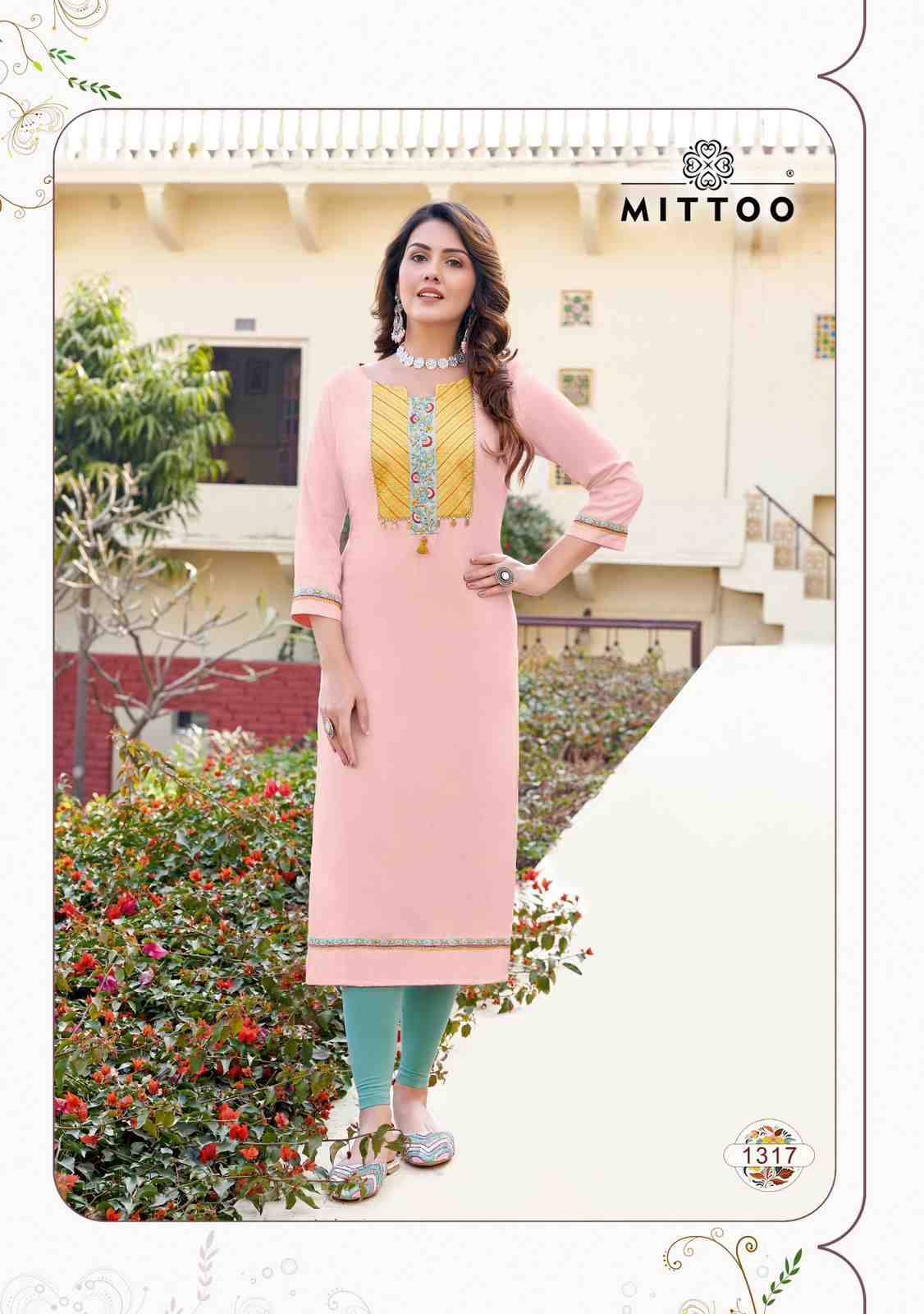 Palak Vol-37 By Mittoo 1315 To 1322 Series Designer Festive Suits Collection Beautiful Stylish Fancy Colorful Party Wear & Occasional Wear Rayon Print Kurtis At Wholesale Price