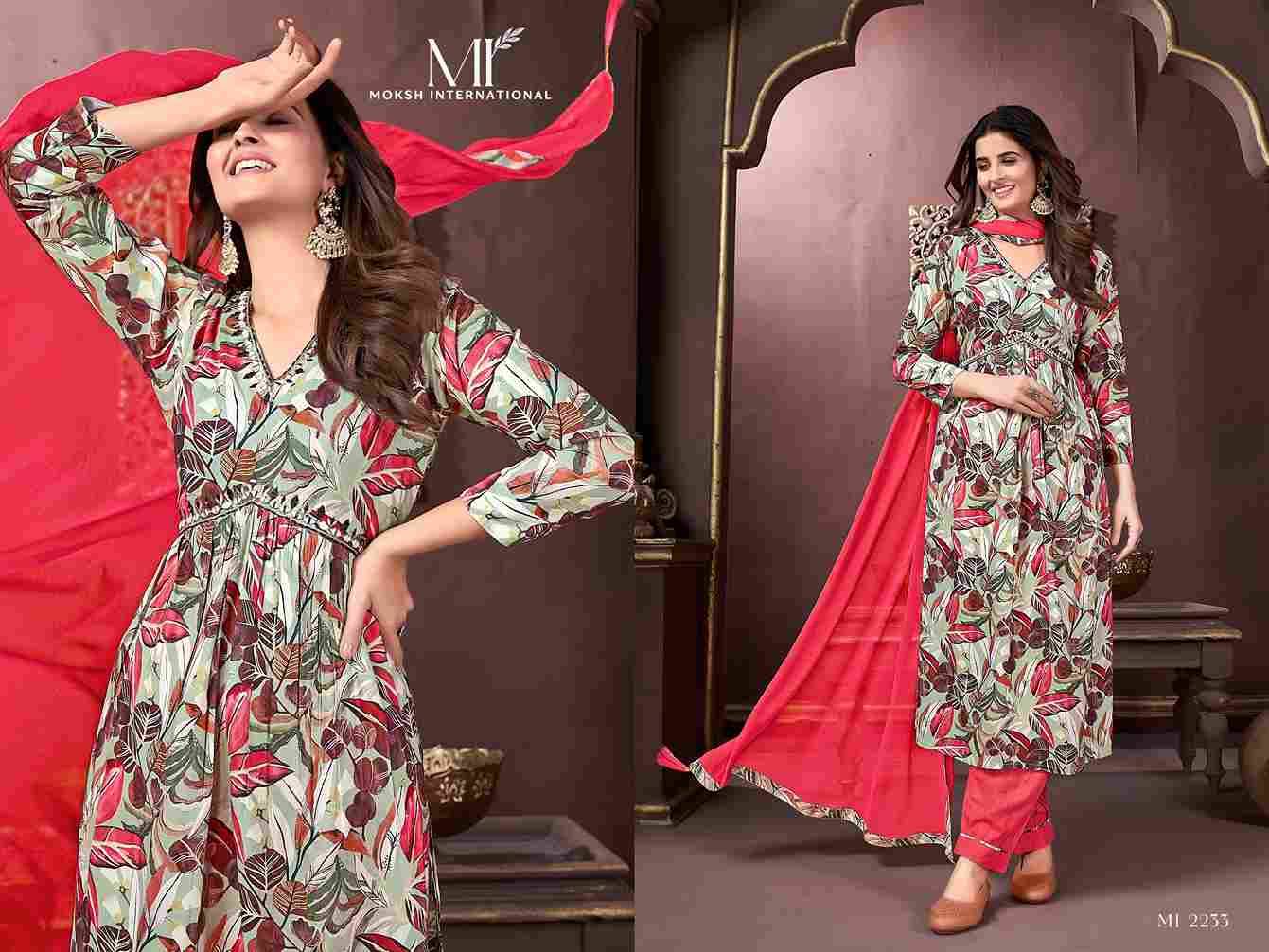 Afgani Alia Vol-3 By Moksh International 2232 To 2234 Series Beautiful Suits Colorful Stylish Fancy Casual Wear & Ethnic Wear Premium Rayon Dresses At Wholesale Price