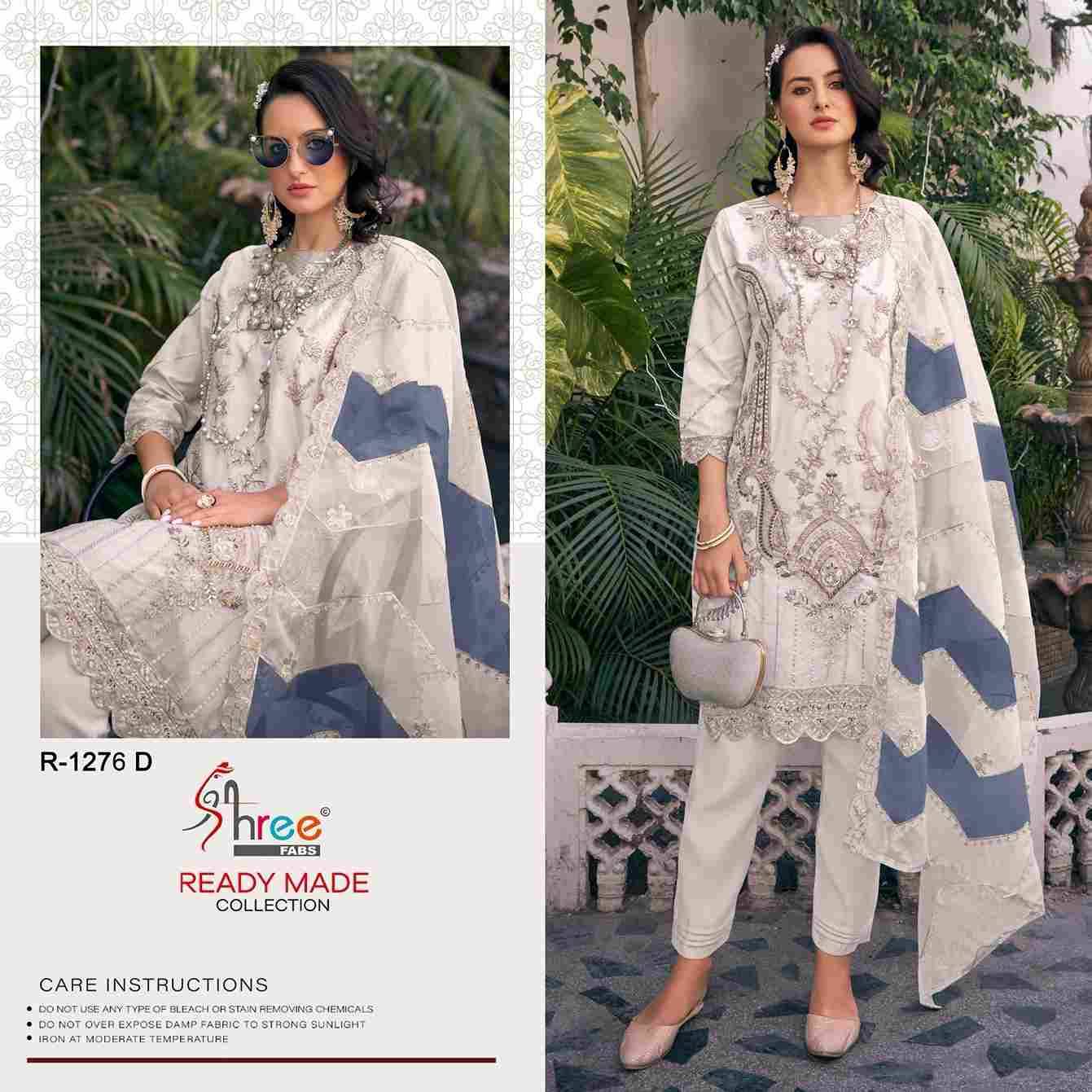 Shree Fabs Hit Design R-1276 Colours By Shree Fabs R-1276-A To R-1276-D Series Beautiful Pakistani Suits Stylish Fancy Colorful Party Wear & Occasional Wear Organza Embroidered Dresses At Wholesale Price