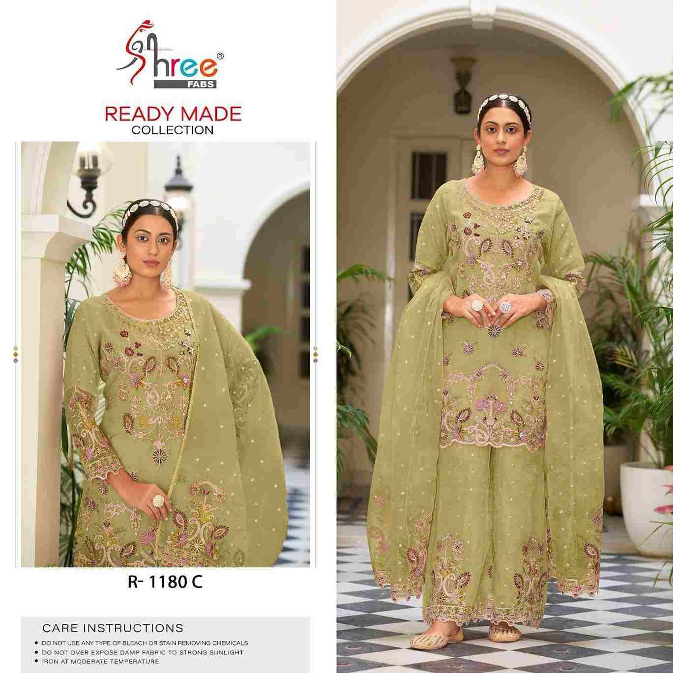 Shree Fabs Hit Design R-1180 Colours By Shree Fabs R-1180-A To R-1180-D Series Beautiful Pakistani Suits Stylish Fancy Colorful Party Wear & Occasional Wear Organza Embroidered Dresses At Wholesale Price