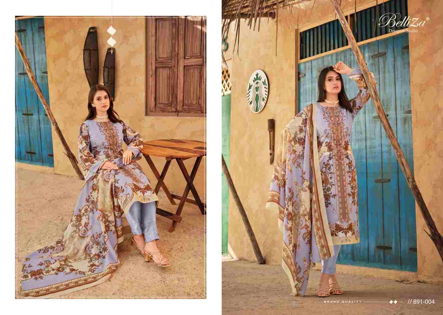 Naira Vol-39 By Belliza 891-001 To 891-008 Series Beautiful Festive Suits Stylish Fancy Colorful Casual Wear & Ethnic Wear Pure Cotton Print Dresses At Wholesale Price