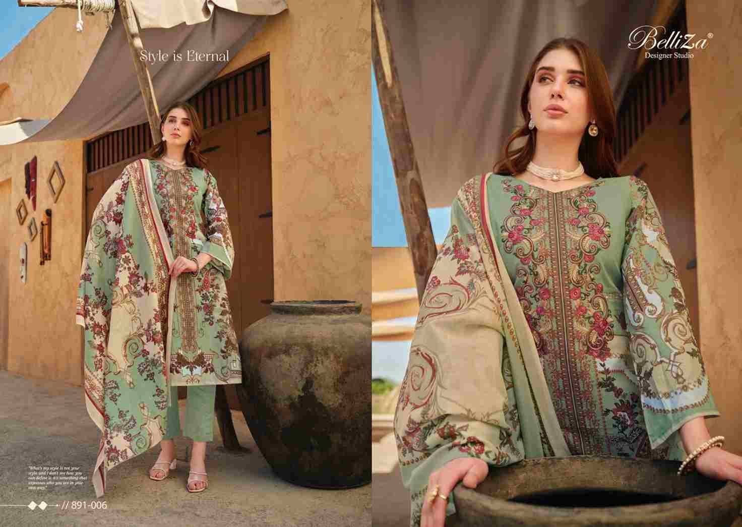 Naira Vol-39 By Belliza 891-001 To 891-008 Series Beautiful Festive Suits Stylish Fancy Colorful Casual Wear & Ethnic Wear Pure Cotton Print Dresses At Wholesale Price