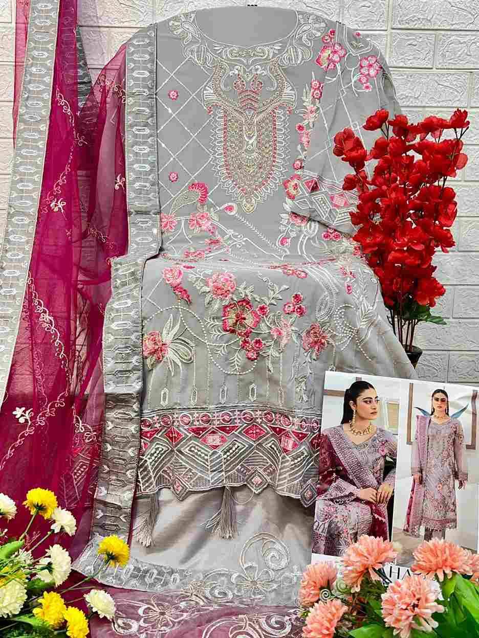 Zaha-10273 By Zaha Designer Pakistani Suits Beautiful Stylish Fancy Colorful Party Wear & Occasional Wear Faux Georgette With Embroidery Dresses At Wholesale Price