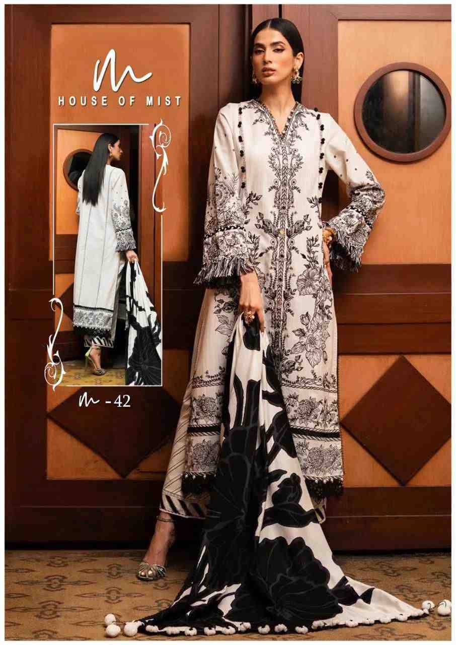 Ghazal Vol-5 By House Of Mist 41 To 46 Series Beautiful Pakistani Suits Colorful Stylish Fancy Casual Wear & Ethnic Wear Pure Cotton Print Dresses At Wholesale Price