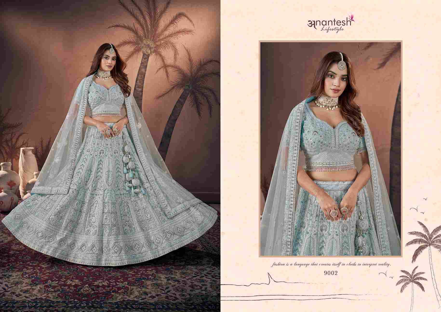 Bridal Couture-2024 By Anantesh Lifestyle 9001 To 9005 Series Beautiful Colorful Fancy Wedding Collection Occasional Wear & Party Wear Net Lehengas At Wholesale Price