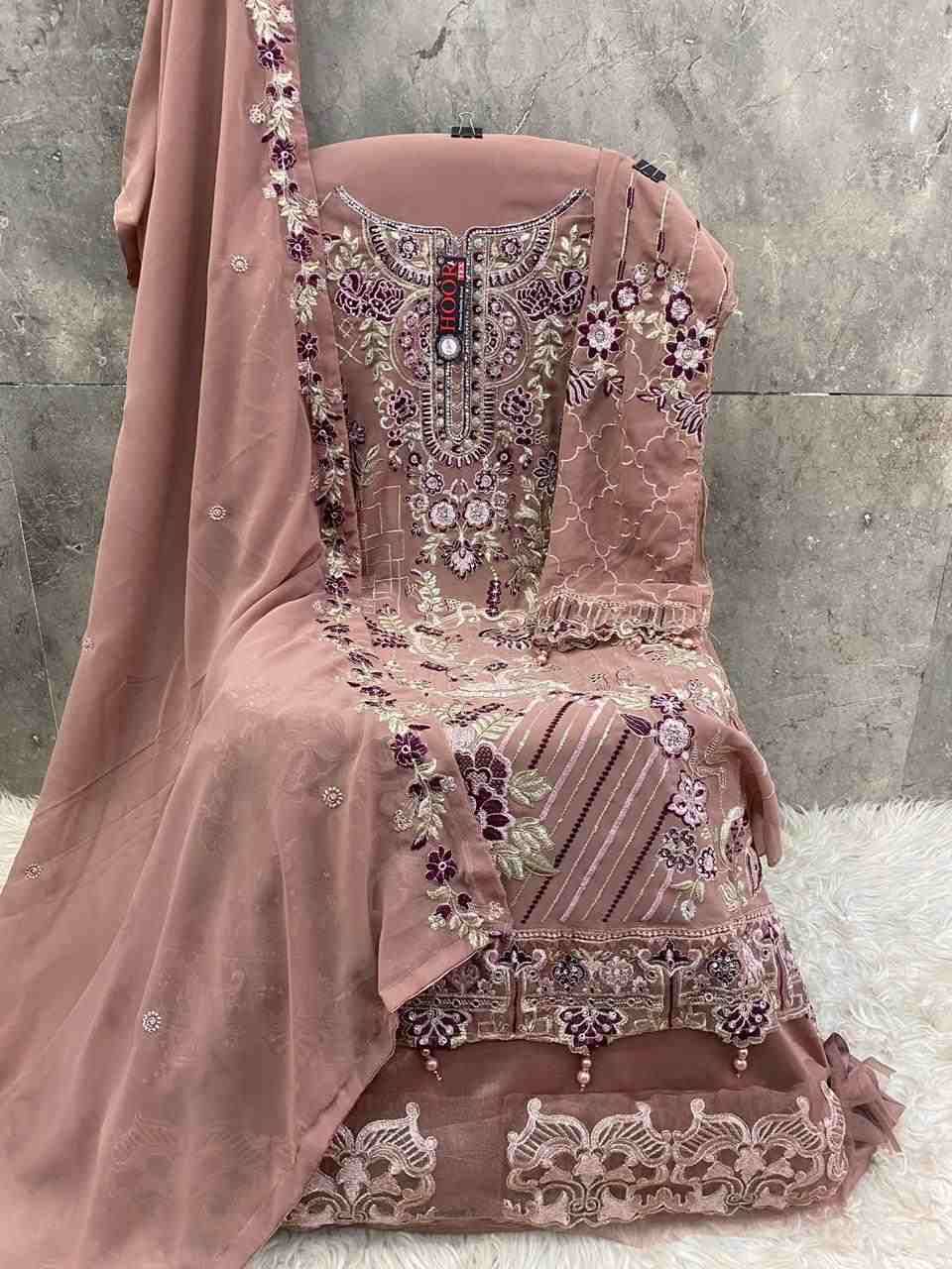 Hoor Tex Hit Design H-247 By Hoor Tex Beautiful Pakistani Suits Stylish Colorful Fancy Casual Wear & Ethnic Wear Georgette Embroidered Dresses At Wholesale Price