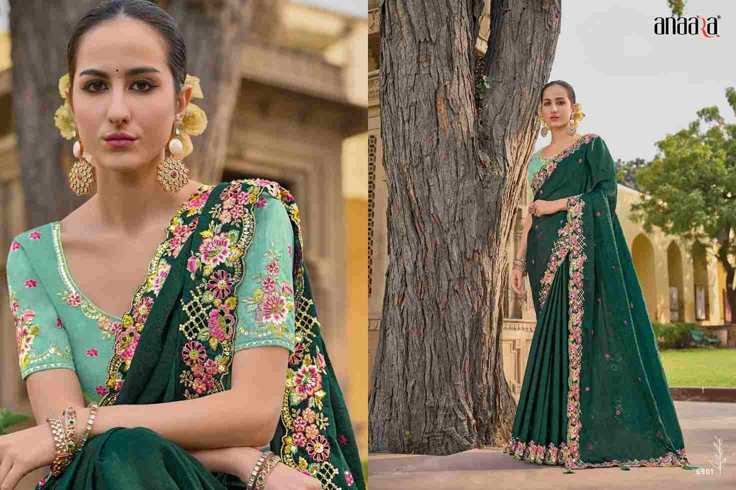 Anaara 6901 Series By Tathastu 6901 To 6910 Series Indian Traditional Wear Collection Beautiful Stylish Fancy Colorful Party Wear & Occasional Wear Fancy Sarees At Wholesale Price