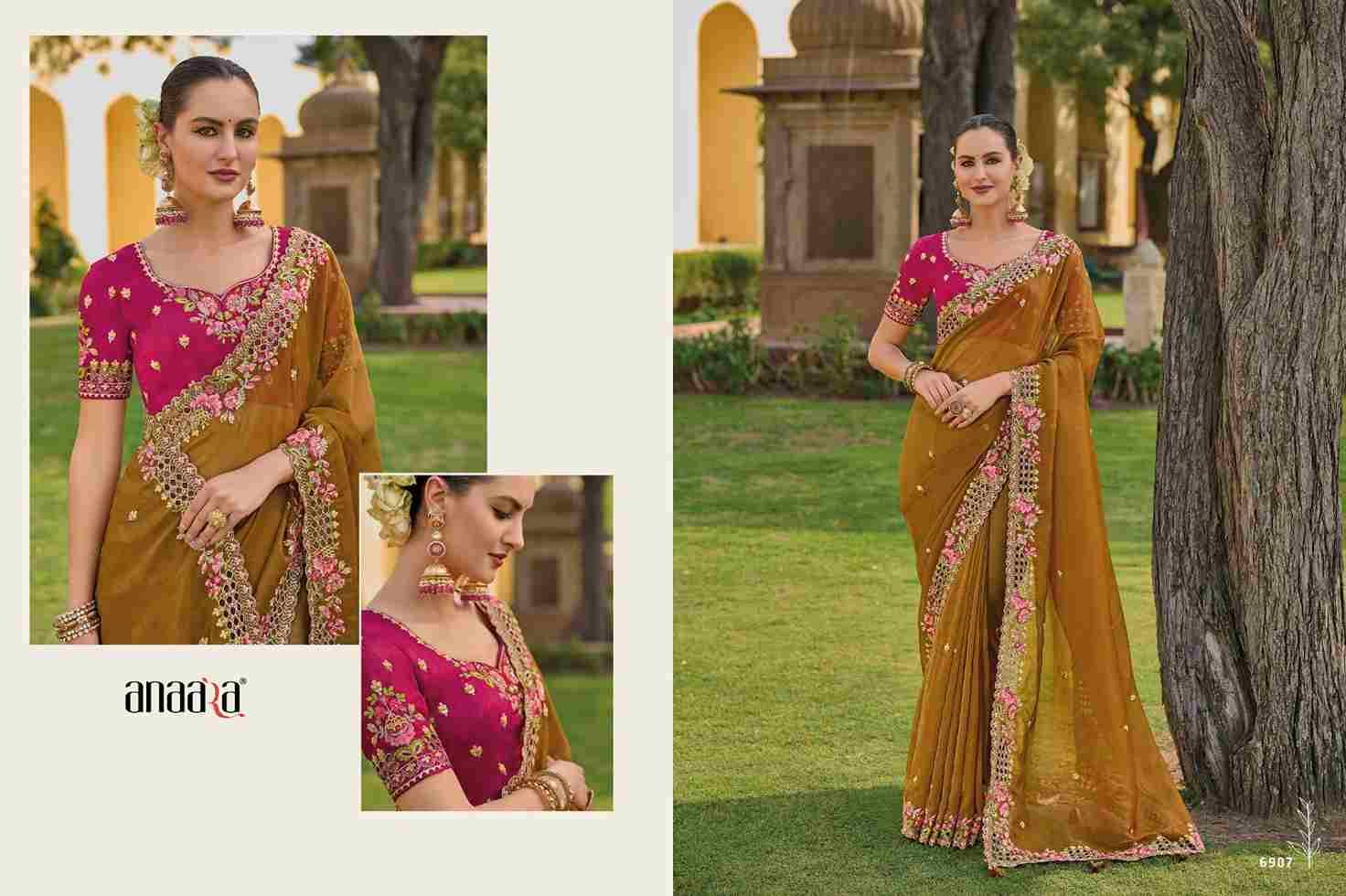 Anaara 6901 Series By Tathastu 6901 To 6910 Series Indian Traditional Wear Collection Beautiful Stylish Fancy Colorful Party Wear & Occasional Wear Fancy Sarees At Wholesale Price