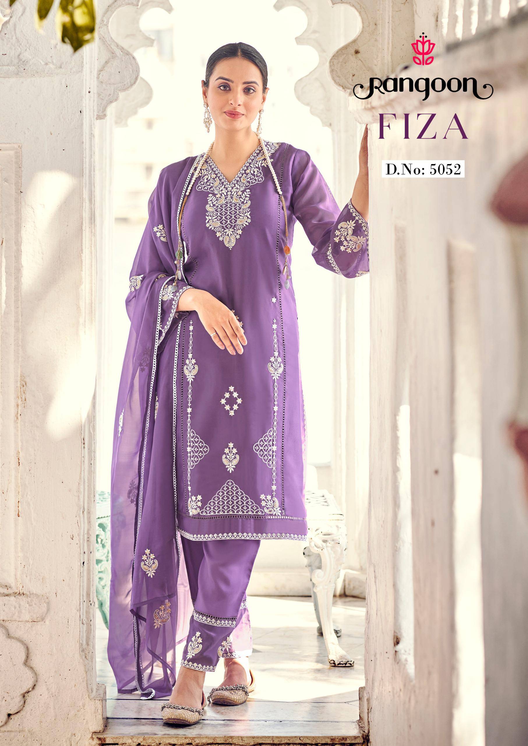 Fiza By Rangoon 5051 To 5054 Series Designer Stylish Fancy Colorful Beautiful Party Wear & Ethnic Wear Collection Pure Organza Tops At Wholesale Price