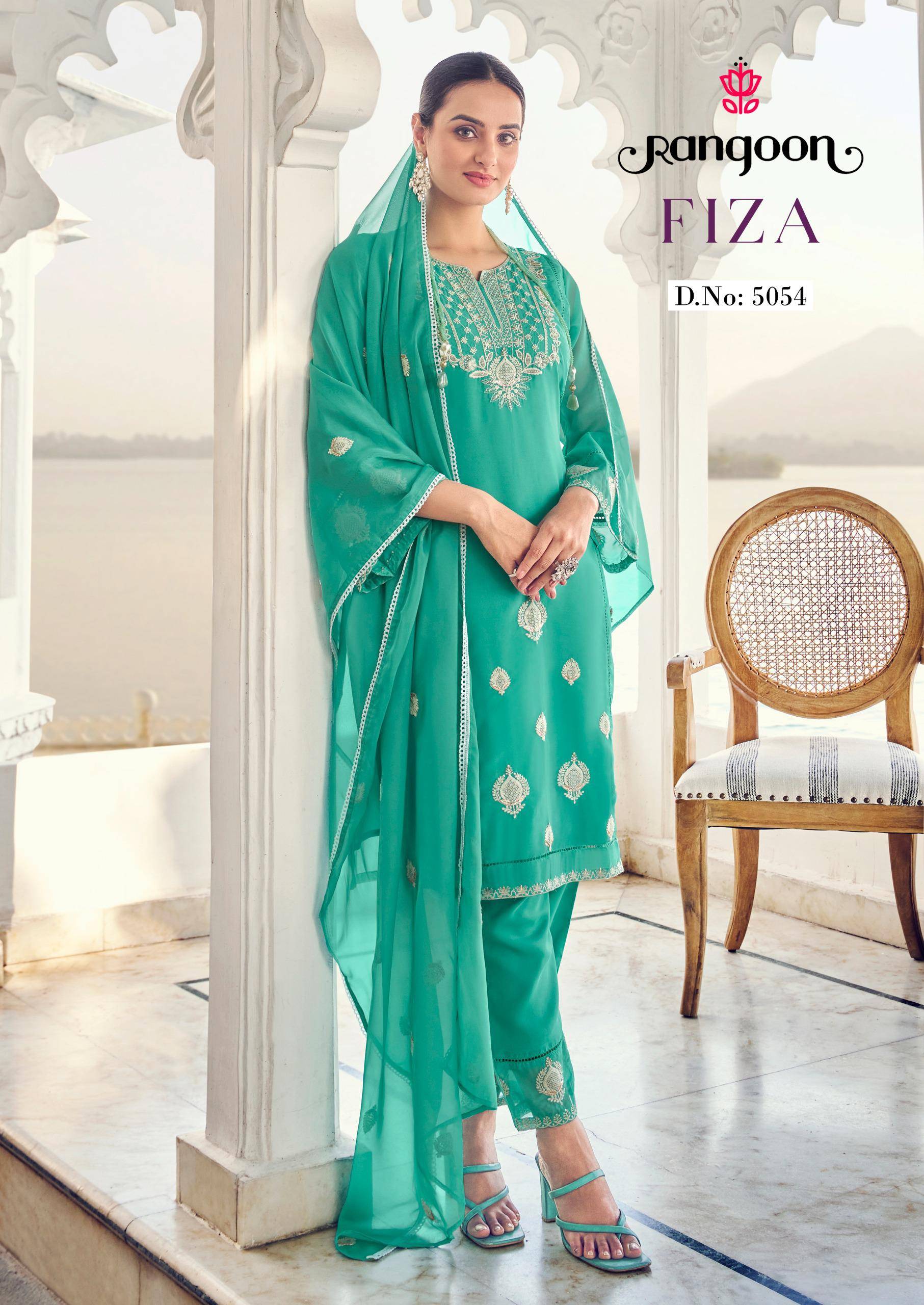 Fiza By Rangoon 5051 To 5054 Series Designer Stylish Fancy Colorful Beautiful Party Wear & Ethnic Wear Collection Pure Organza Tops At Wholesale Price