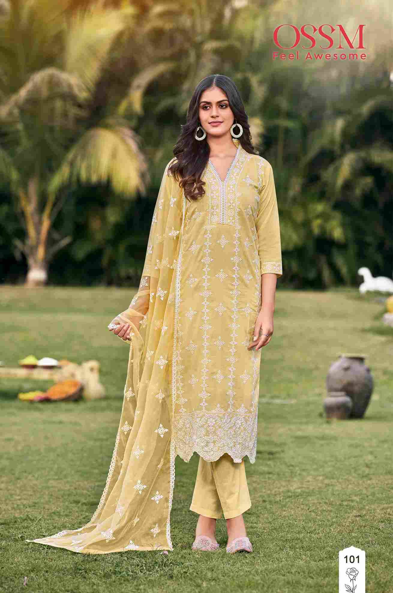 Summer Style By Ossm 101 To 106 Series Designer Stylish Fancy Colorful Beautiful Party Wear & Ethnic Wear Collection Premium Cotton Dresses At Wholesale Price