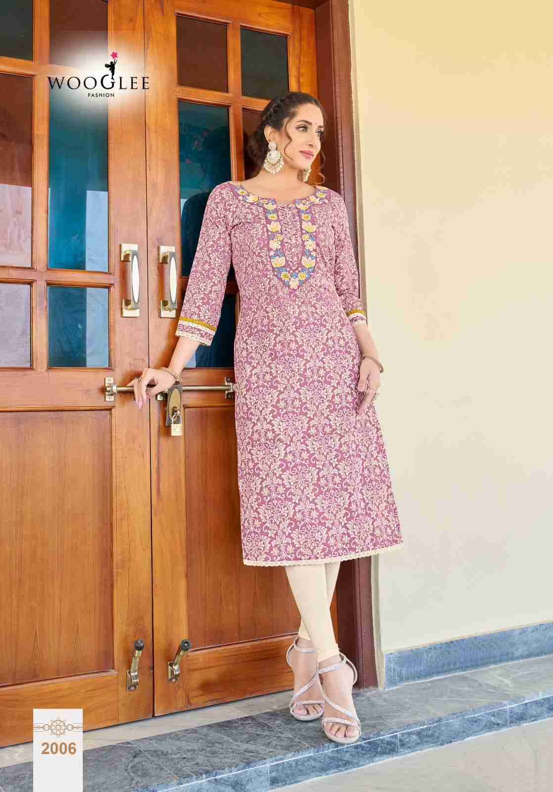 Rutika By Wooglee 2001 To 2006 Beautiful Stylish Fancy Colorful Casual Wear & Ethnic Wear Rayon Print Kurtis At Wholesale Price