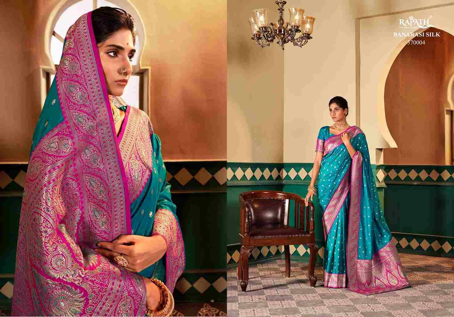 Pranaya By Rajpath 37001 To 37008 Series Indian Traditional Wear Collection Beautiful Stylish Fancy Colorful Party Wear & Occasional Wear Banarasi Silk Sarees At Wholesale Price