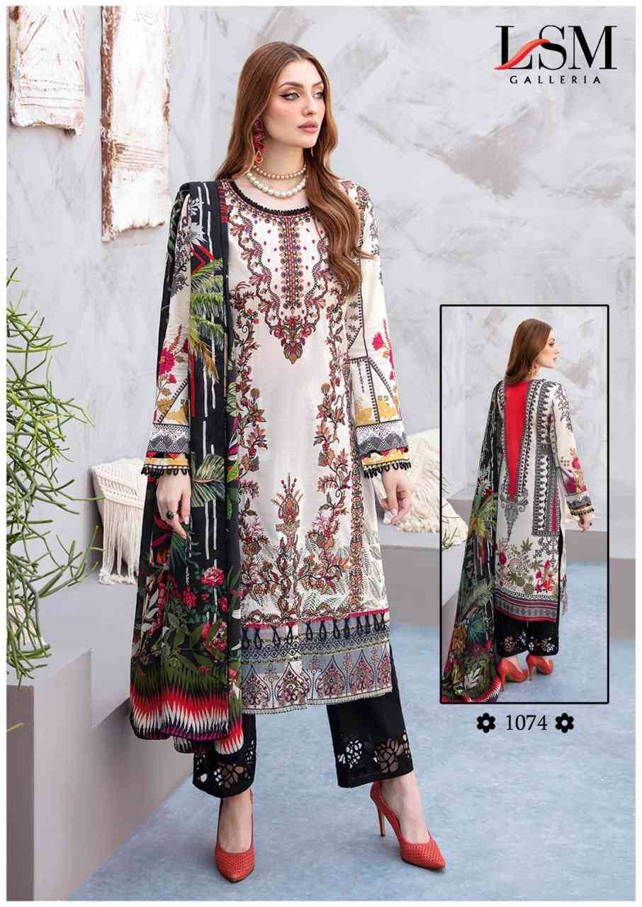 Parian Dream Vol-8 By Lsm Galleria 1071 To 1076 Series Beautiful Festive Suits Colorful Stylish Fancy Casual Wear & Ethnic Wear Pure Lawn Print With Work Dresses At Wholesale Price