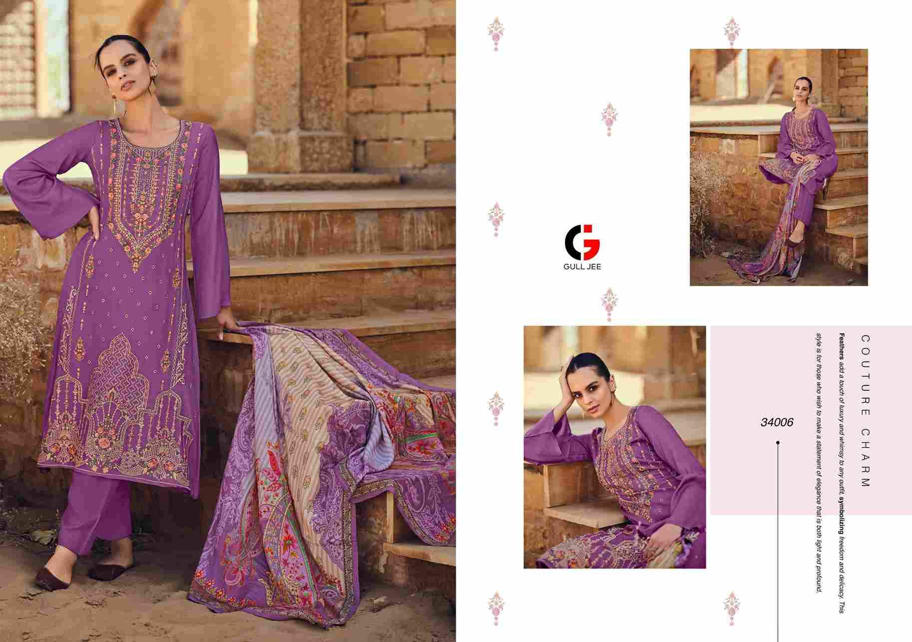Ekans By Gull Jee 34001 To 34006 Series Beautiful Stylish Fancy Colorful Casual Wear & Ethnic Wear Collection Viscose Muslin Dresses At Wholesale Price