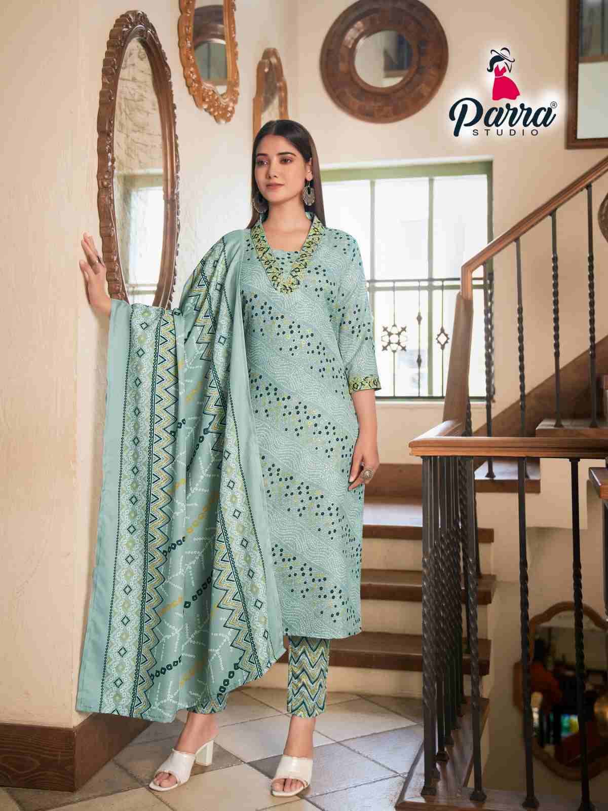 Cotton House By Parra Studio 1001 To 1006 Series Beautiful Stylish Fancy Colorful Casual Wear & Ethnic Wear Collection Cotton Print Dresses At Wholesale Price