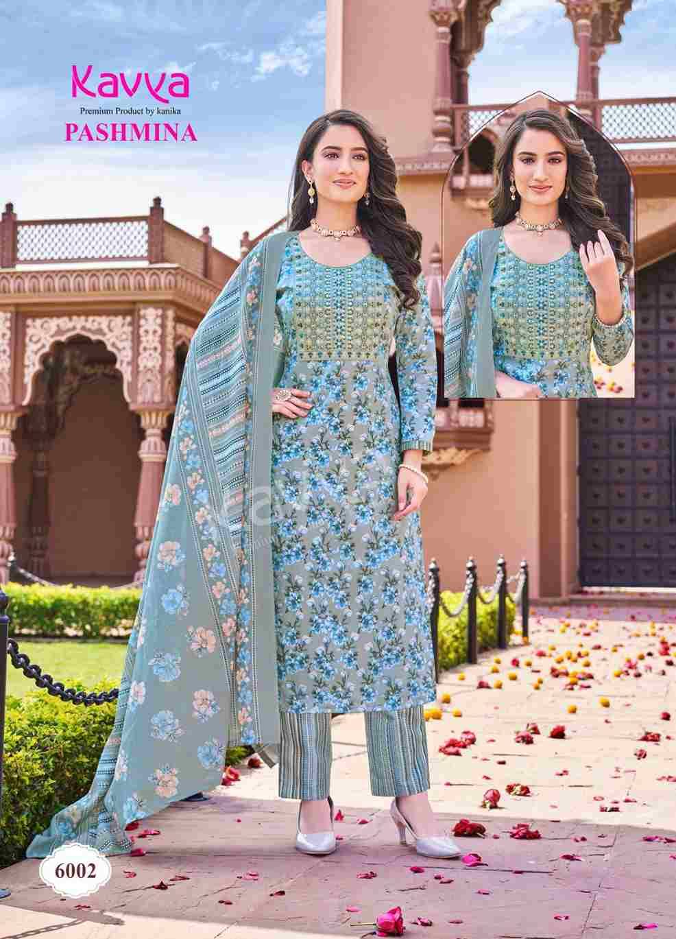 Pashmina Vol-6 By Kavya 6001 To 6010 Series Beautiful Stylish Festive Suits Fancy Colorful Casual Wear & Ethnic Wear & Ready To Wear Cotton Print Dresses At Wholesale Price