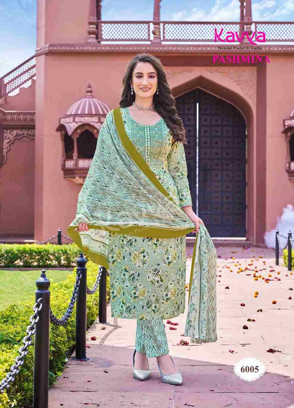 Pashmina Vol-6 By Kavya 6001 To 6010 Series Beautiful Stylish Festive Suits Fancy Colorful Casual Wear & Ethnic Wear & Ready To Wear Cotton Print Dresses At Wholesale Price