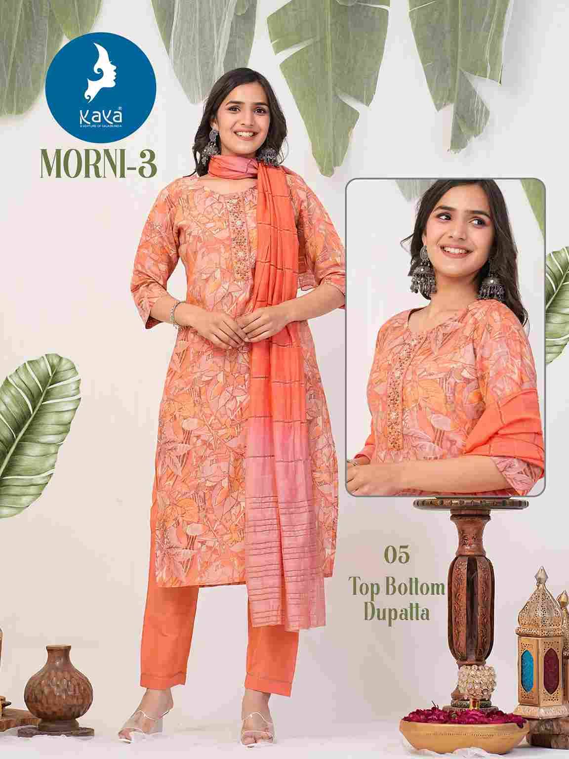 Morni Vol-3 By Kaya 01 To 08 Series Beautiful Suits Colorful Stylish Fancy Casual Wear & Ethnic Wear Chanderi Print Dresses At Wholesale Price