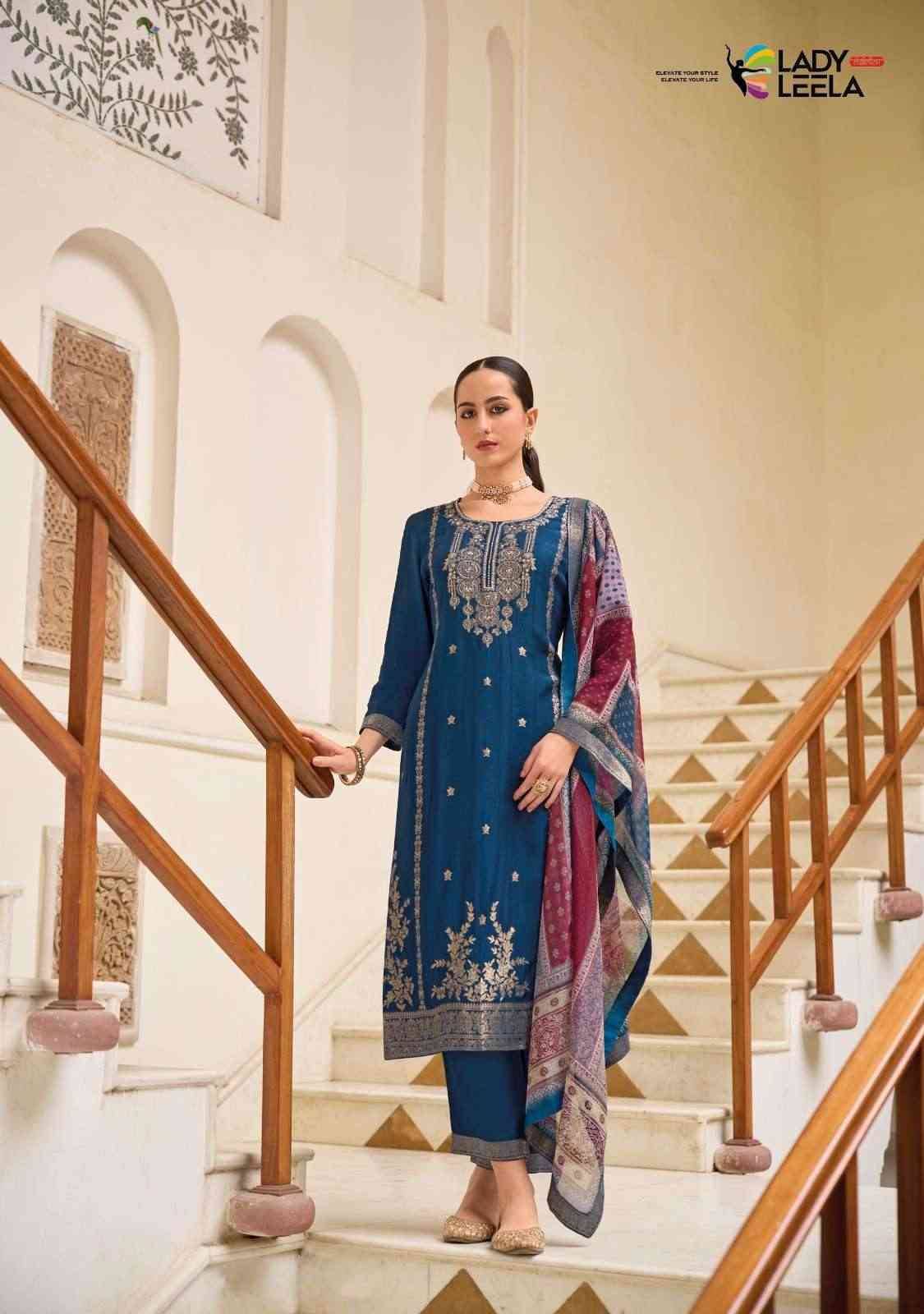 Libaas Vol-2 By Lady Leela 1241 To 1246 Series Beautiful Festive Suits Colorful Stylish Fancy Casual Wear & Ethnic Wear Pure Viscose Jacquard Dresses At Wholesale Price