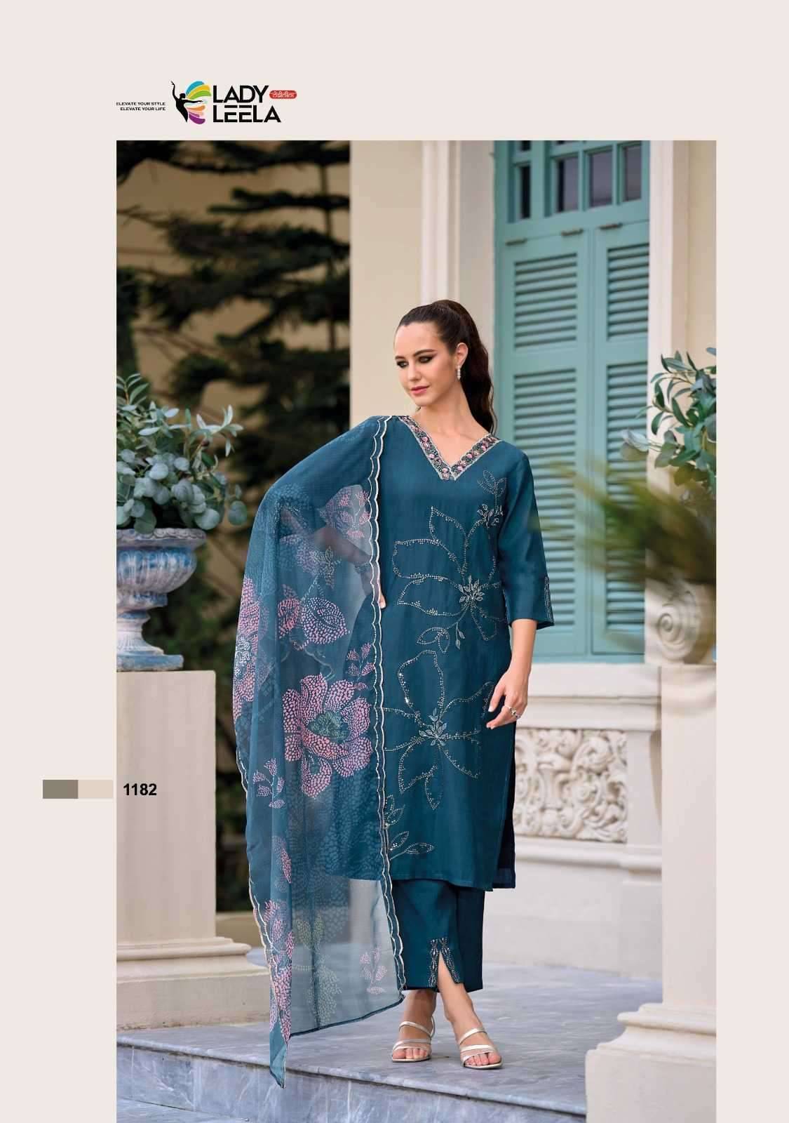 Rabya By Lady Leela 1181 To 1186 Series Beautiful Festive Suits Colorful Stylish Fancy Casual Wear & Ethnic Wear Pure Viscose Silk Dresses At Wholesale Price