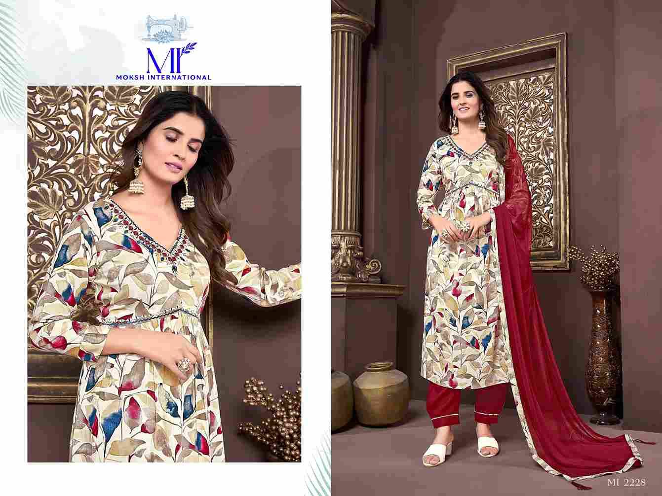 Afgani Alia Vol-1 By Moksh International 2225 To 2228 Series Beautiful Suits Colorful Stylish Fancy Casual Wear & Ethnic Wear Premium Rayon Dresses At Wholesale Price