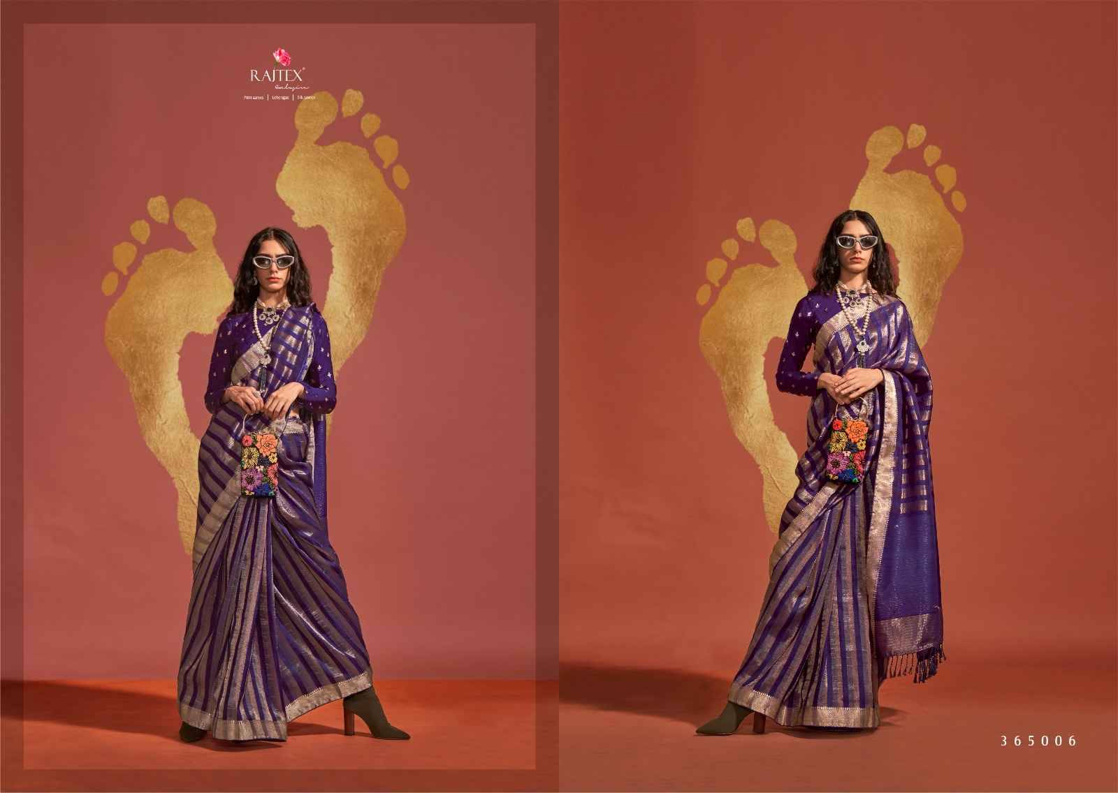 Ksatsuma By Raj Tex 365001 To 365006 Series Indian Traditional Wear Collection Beautiful Stylish Fancy Colorful Party Wear & Occasional Wear Pure Silk Sarees At Wholesale Price