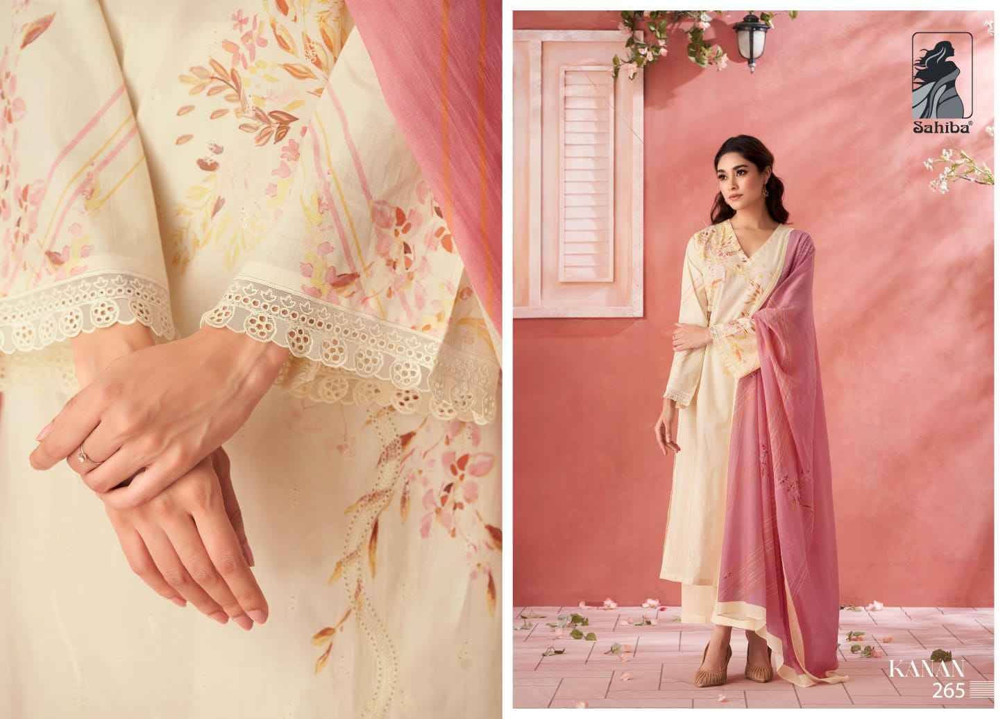 Kanan By Sahiba Fabrics Beautiful Festive Suits Colorful Stylish Fancy Casual Wear & Ethnic Wear Pure Lawn Cotton Print Dresses At Wholesale Price