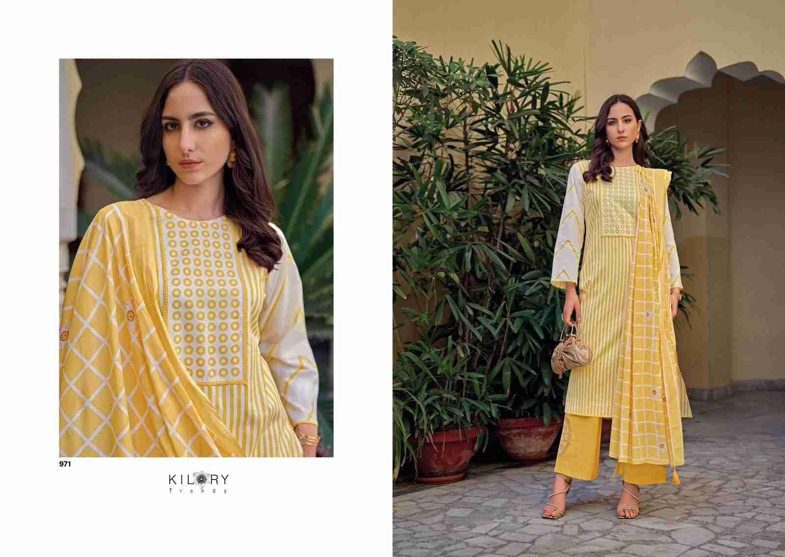 Lamhey By Kilory 971 To 978 Series Beautiful Festive Suits Colorful Stylish Fancy Casual Wear & Ethnic Wear Pure Lawn Cotton Dresses At Wholesale Price