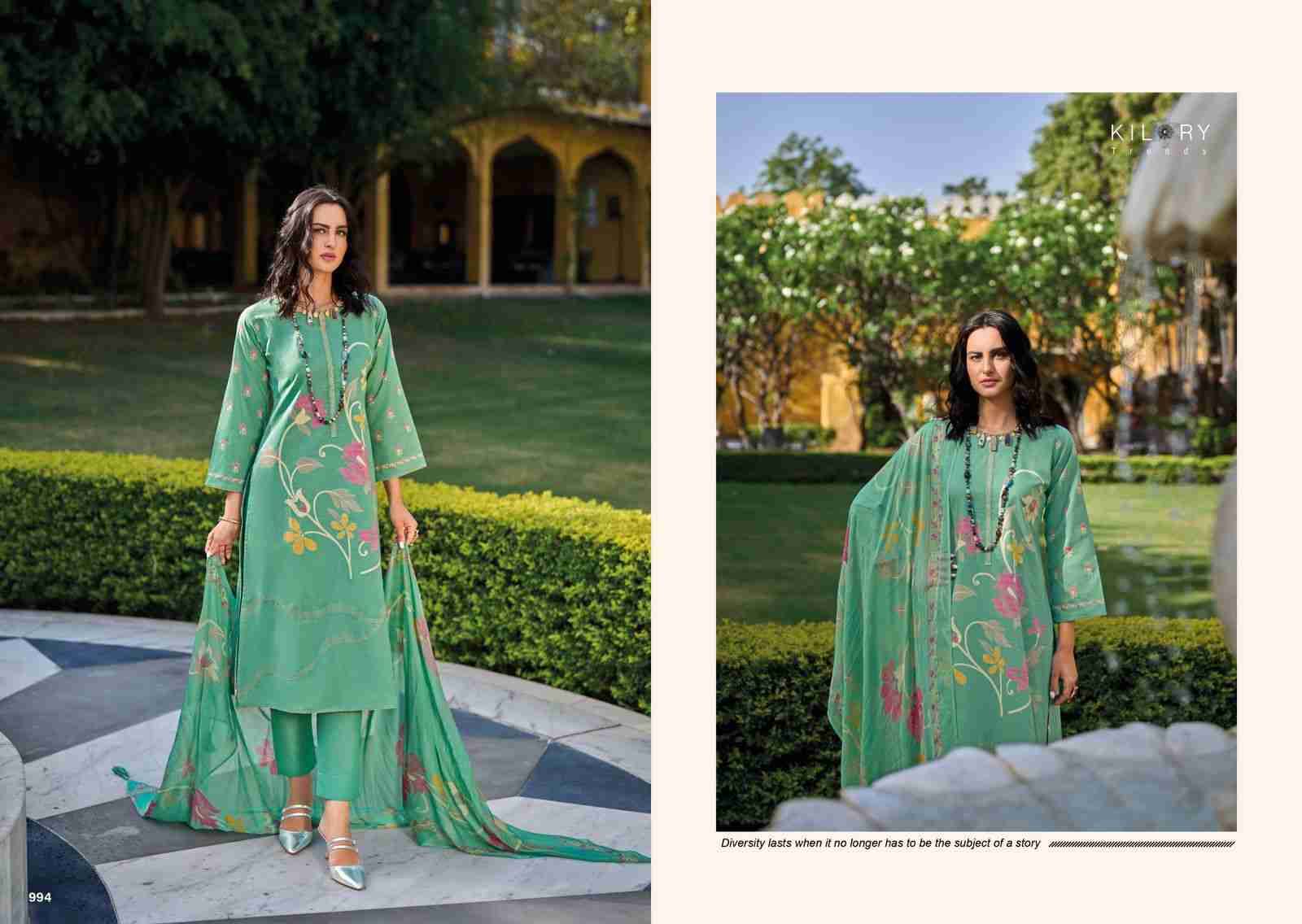 Zarina By Kilory 991 To 998 Series Beautiful Festive Suits Colorful Stylish Fancy Casual Wear & Ethnic Wear Pure Lawn Cotton Digital Print Dresses At Wholesale Price