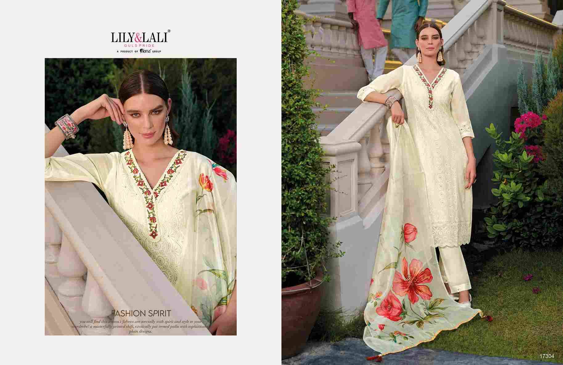 Rozan By Lily And Lali 17301 To 17306 Series Festive Suits Beautiful Fancy Colorful Stylish Party Wear & Occasional Wear Chanderi With Work Dresses At Wholesale Price