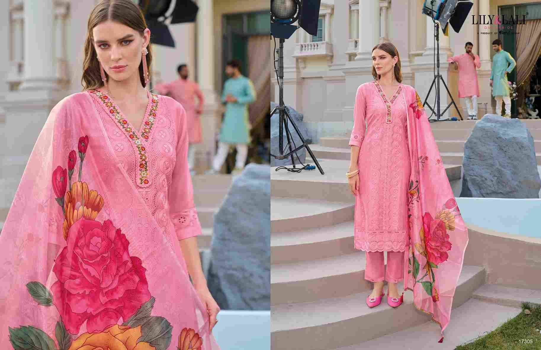Rozan By Lily And Lali 17301 To 17306 Series Festive Suits Beautiful Fancy Colorful Stylish Party Wear & Occasional Wear Chanderi With Work Dresses At Wholesale Price