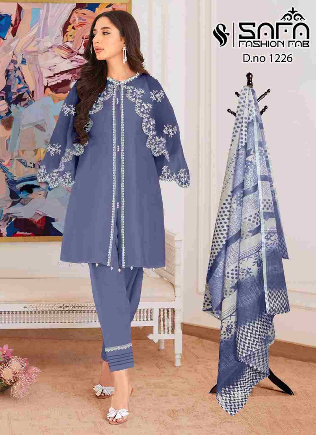 Safa 1226 Colours By Safa Fashion 1226-A To 1226-C Series Beautiful Pakistani Suits Colorful Stylish Fancy Casual Wear & Ethnic Wear Heavy Georgette Dresses At Wholesale Price