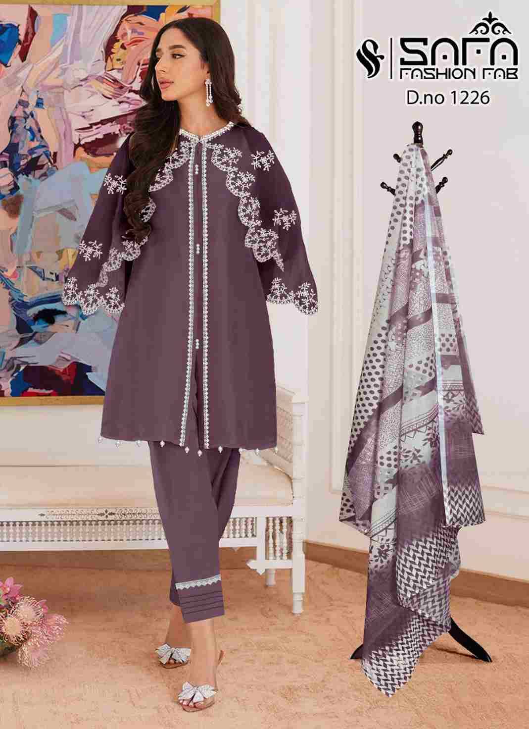 Safa 1226 Colours By Safa Fashion 1226-A To 1226-C Series Beautiful Pakistani Suits Colorful Stylish Fancy Casual Wear & Ethnic Wear Heavy Georgette Dresses At Wholesale Price