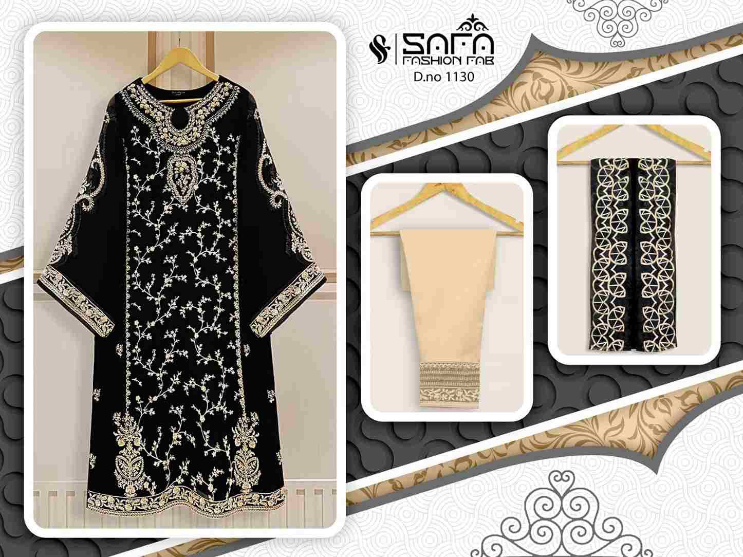 Safa 1130 Colours Vol-2 By Safa Fashion 1130-E To 1130-H Series Beautiful Pakistani Suits Stylish Colorful Fancy Casual Wear & Ethnic Wear Heavy Georgette Embroidered Dresses At Wholesale Price