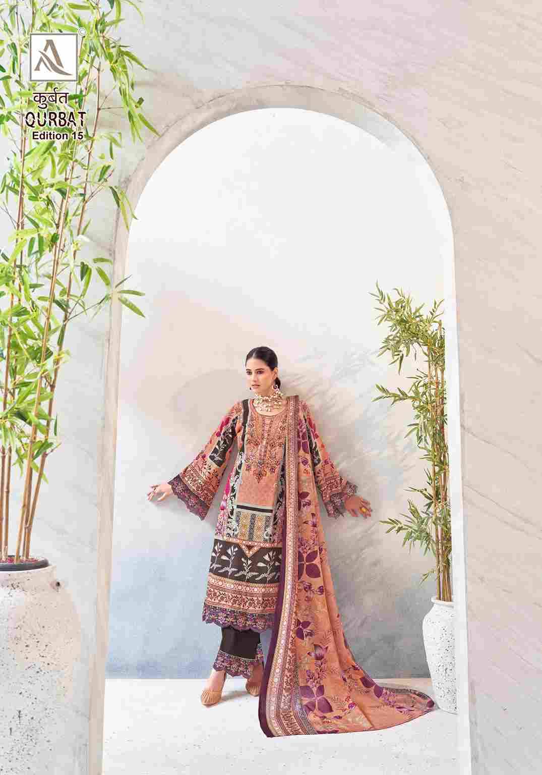 Qurbat Vol-15 By Alok Suit 1507-001 To 1507-008 Series Beautiful Festive Suits Colorful Stylish Fancy Casual Wear & Ethnic Wear Pure Cambric Cotton Dresses At Wholesale Price