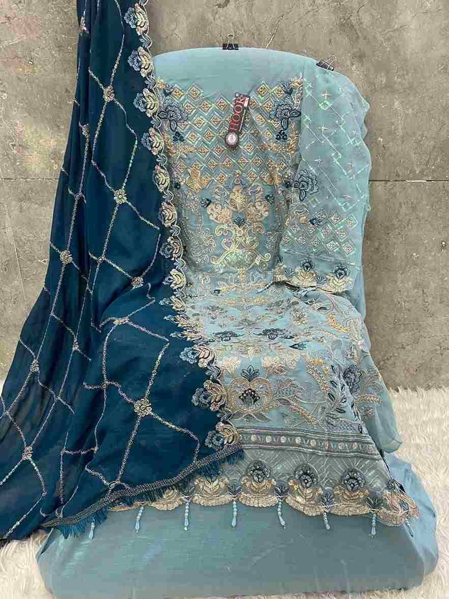 Hoor Tex Hit Design H-199 Colours By Hoor Tex H-199-A To H-199-E Series Designer Festive Pakistani Suits Collection Beautiful Stylish Fancy Colorful Party Wear & Occasional Wear Heavy Georgette Embroidered Dresses At Wholesale Price
