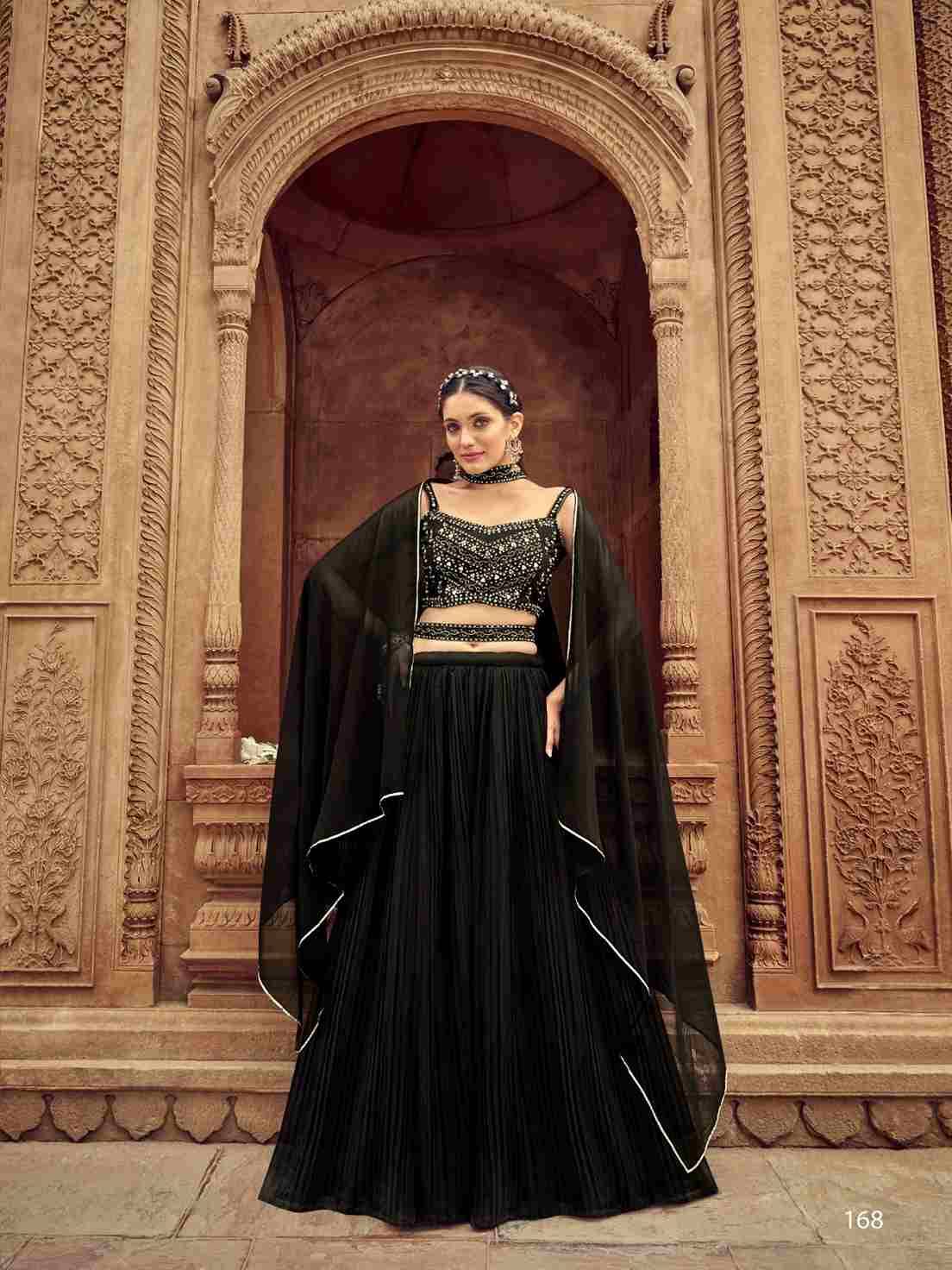 Nandani By Shree Matee Fashion 167 To 170 Series Bridal Wear Collection Beautiful Stylish Colorful Fancy Party Wear & Occasional Wear Pure Faux Georgette Lehengas At Wholesale Price