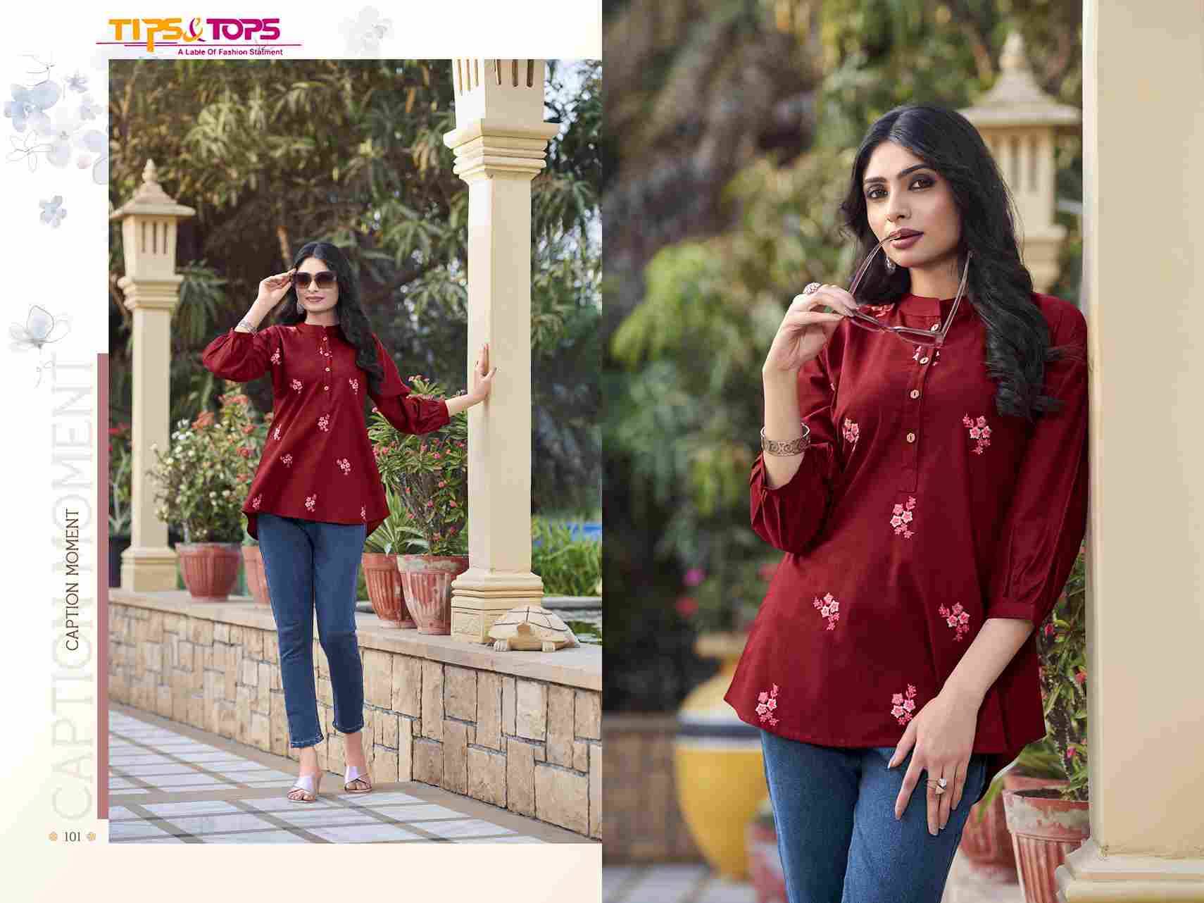 Lifestyle By Tips And Tops 101 To 106 Series Designer Stylish Fancy Colorful Beautiful Party Wear & Ethnic Wear Collection Premium Cotton Tops At Wholesale Price