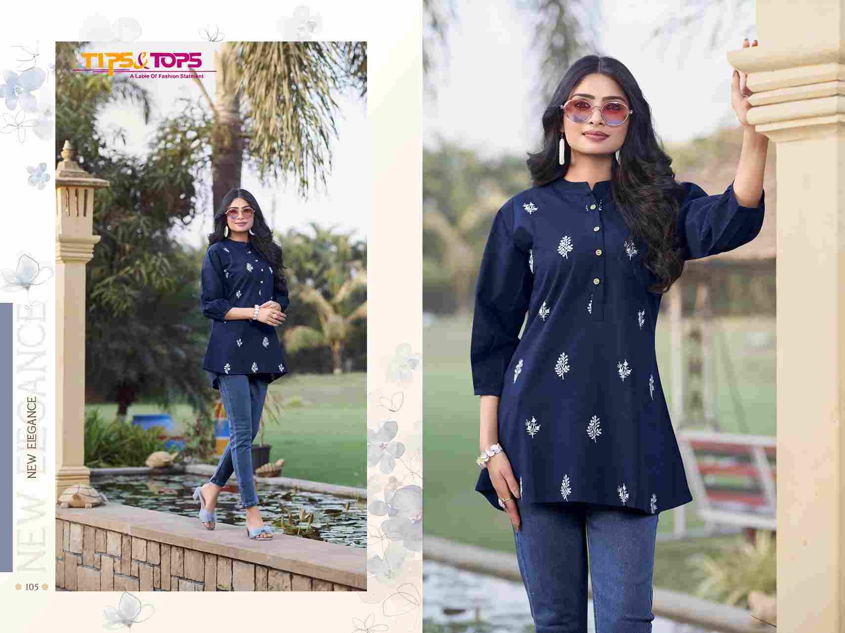 Lifestyle By Tips And Tops 101 To 106 Series Designer Stylish Fancy Colorful Beautiful Party Wear & Ethnic Wear Collection Premium Cotton Tops At Wholesale Price