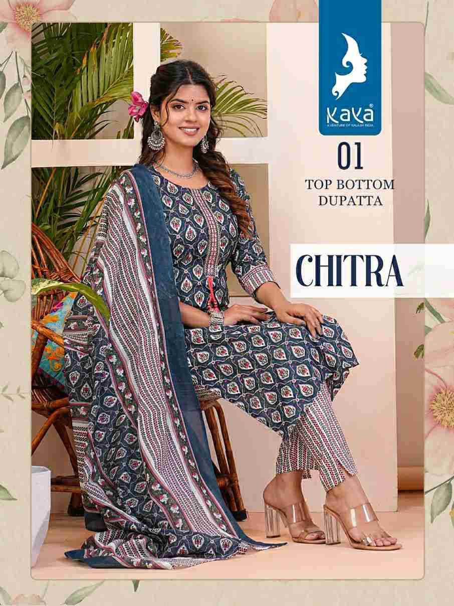 Chitra By Kaya 01 To 08 Series Festive Suits Beautiful Fancy Colorful Stylish Party Wear & Occasional Wear Cotton Print Dresses At Wholesale Price