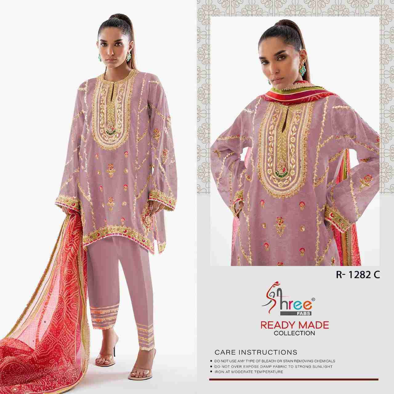 Shree Fabs Hit Design R-1282 Colours By Shree Fabs R-1282-A To R-1282-D Series Beautiful Pakistani Suits Stylish Fancy Colorful Party Wear & Occasional Wear Organza Embroidered Dresses At Wholesale Price