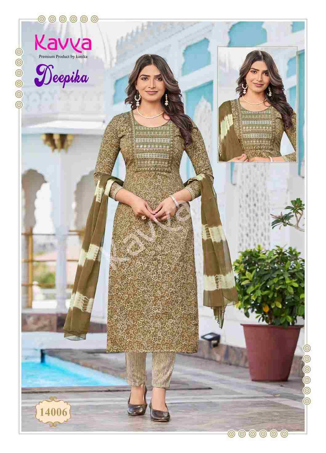 Deepika Vol-14 By Kavya 14001 To 14010 Series Festive Suits Beautiful Fancy Colorful Stylish Party Wear & Occasional Wear Fancy Dresses At Wholesale Price