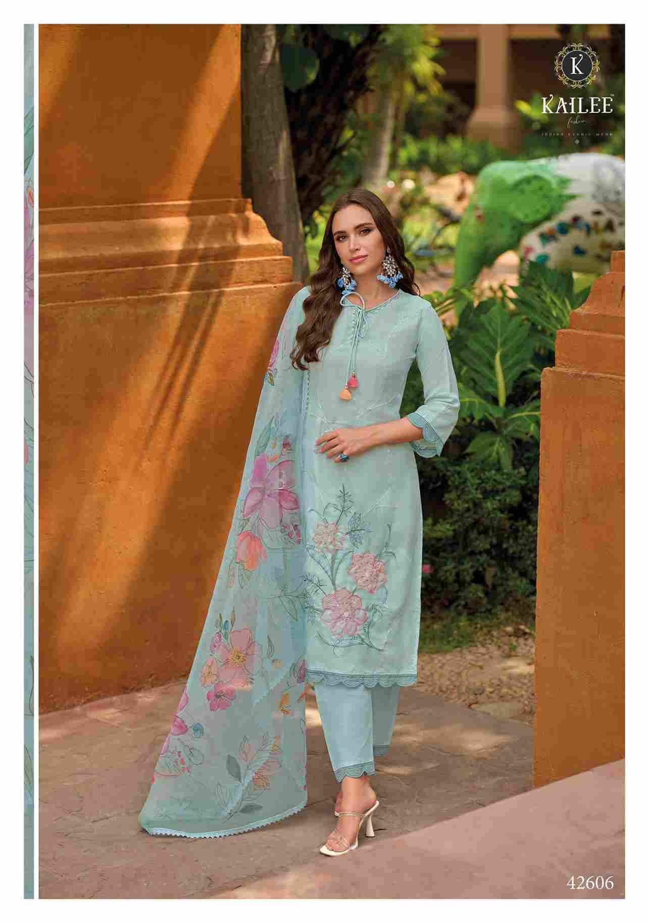 Gul-E-Bahar By Kailee 42601 To 42606 Series Festive Suits Beautiful Fancy Colorful Stylish Party Wear & Occasional Wear Pure Cotton Print Dresses At Wholesale Price