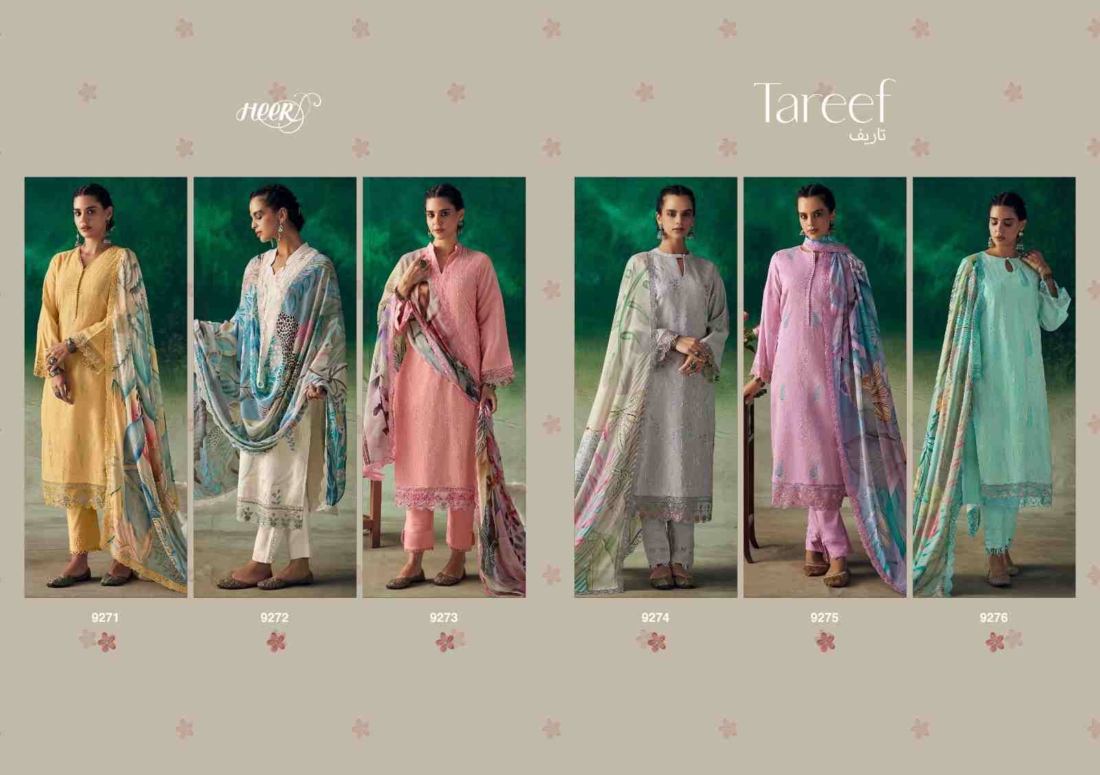 Tareef By Kimora Fashion 9271 To 9276 Series Festive Suits Beautiful Fancy Colorful Stylish Party Wear & Occasional Wear Pure Muslin Dresses At Wholesale Price