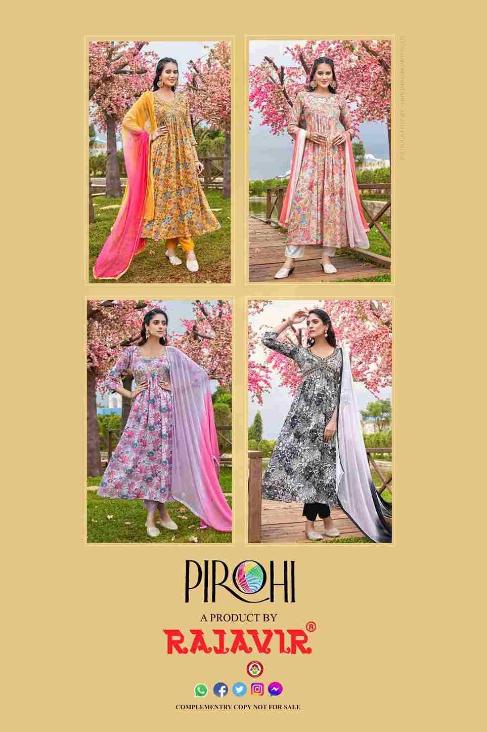 Heeriye By Pirohi 1001 To 1004 Series Festive Suits Beautiful Fancy Colorful Stylish Party Wear & Occasional Wear Mal Cotton Print Dresses At Wholesale Price