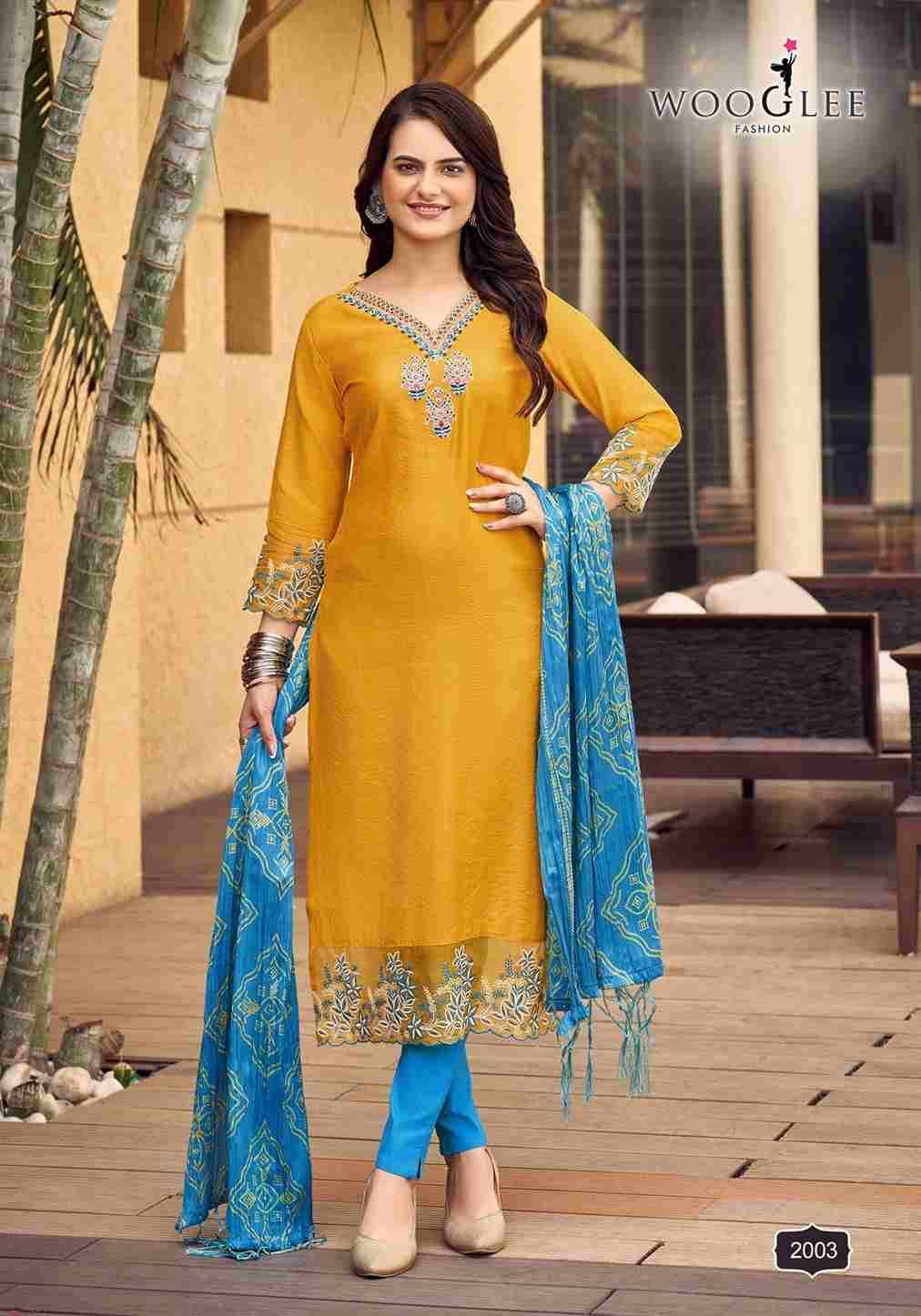 Sagaai By Wooglee 2001 To 2006 Series Festive Suits Beautiful Fancy Colorful Stylish Party Wear & Occasional Wear Viscose Dresses At Wholesale Price