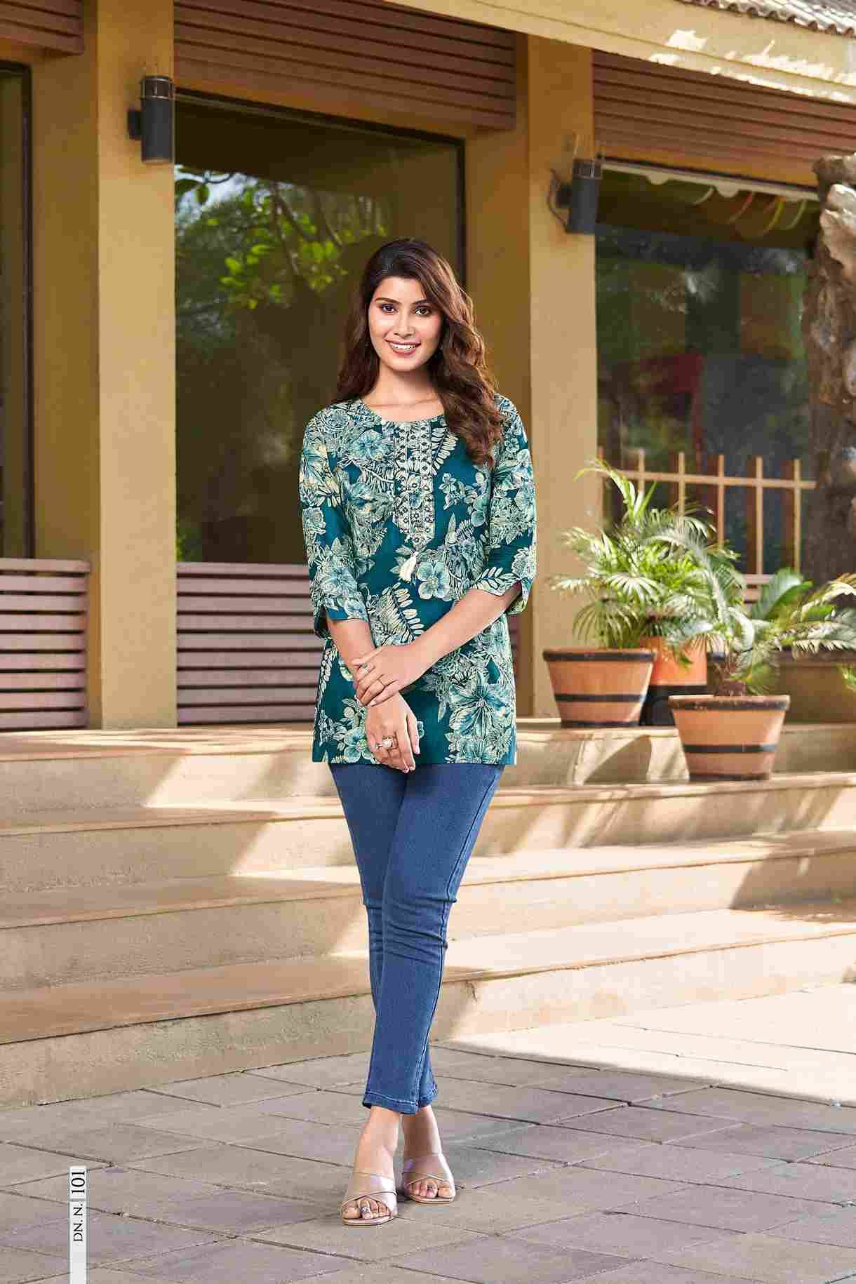 Cotton Candy By Tips And Tops 101 To 106 Series Designer Stylish Fancy Colorful Beautiful Party Wear & Ethnic Wear Collection Pure Cotton Tops At Wholesale Price