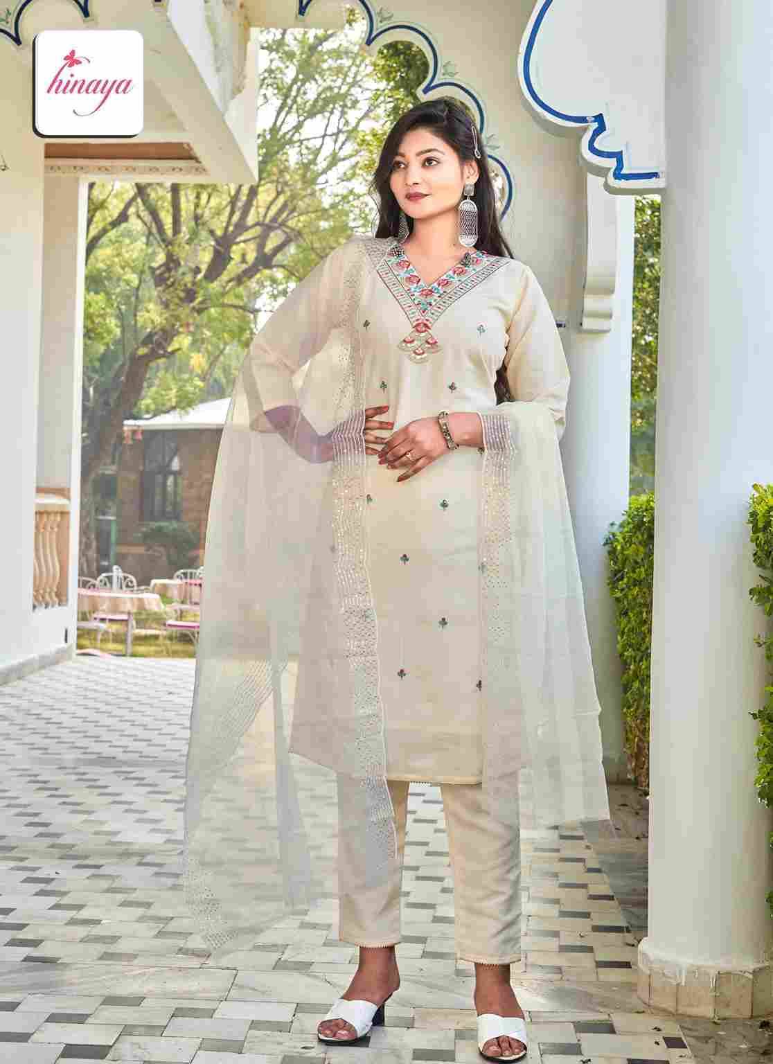 Alexa By Hinaya 101 To 106 Series Festive Suits Beautiful Fancy Colorful Stylish Party Wear & Occasional Wear Roman Silk Dresses At Wholesale Price